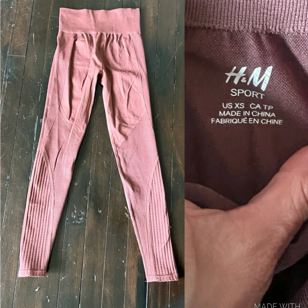 H&M Mauve High Rise Yoga Leggings Size XS